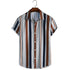 Striped Shirt Men's Casual  Digital Printing